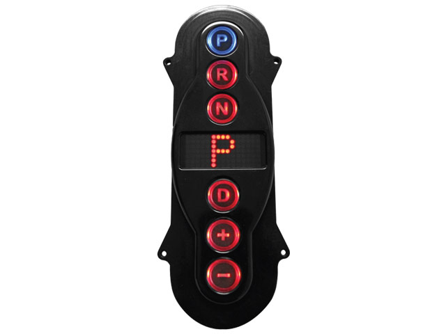 A-GSM2102 - GSM Black Anodized Inline Vertical Push Button Shifter Remote